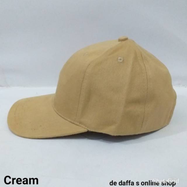 Topi baseball  dewasa warna  coklat muda krem polos pria wanita casual sport -coklat muda