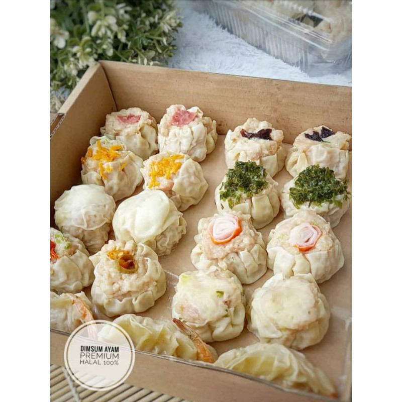 

Dimsum Ayam Premium Mix Topping isi 50pcs