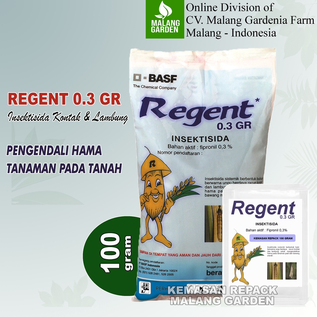 REPACK Insektisida Regent 0.3GR 100gram | Regent 100gram | Regent Tabur