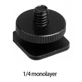 Tripod Screw Hot Shoe Kamera DSLR 1/4 Thread HS14 HITAM