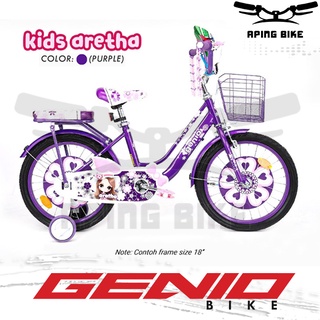 Sepeda Genio Aretha 18 Sepeda Anak Sepeda Mini 18 (Sudah Dirakit)