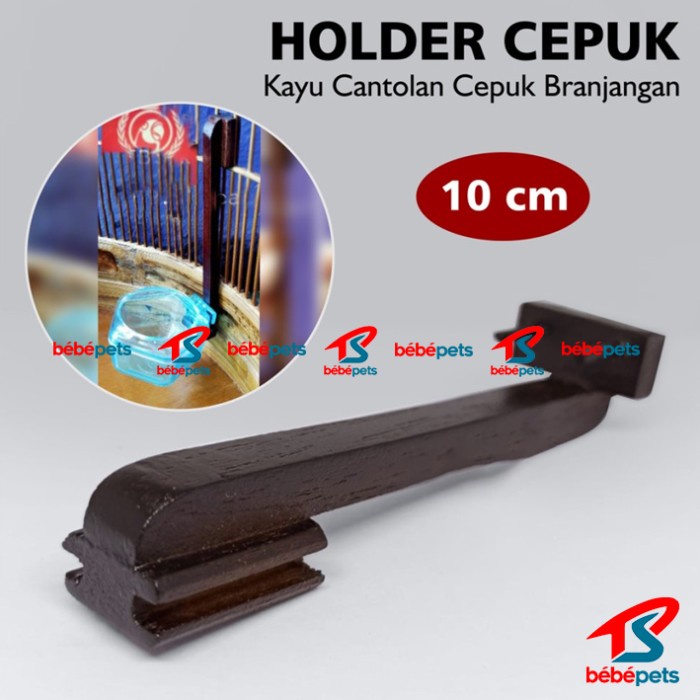HOLDER 10CM TEMPEL CANTOLAN CEPUK PAKAN BURUNG BRANJANGAN