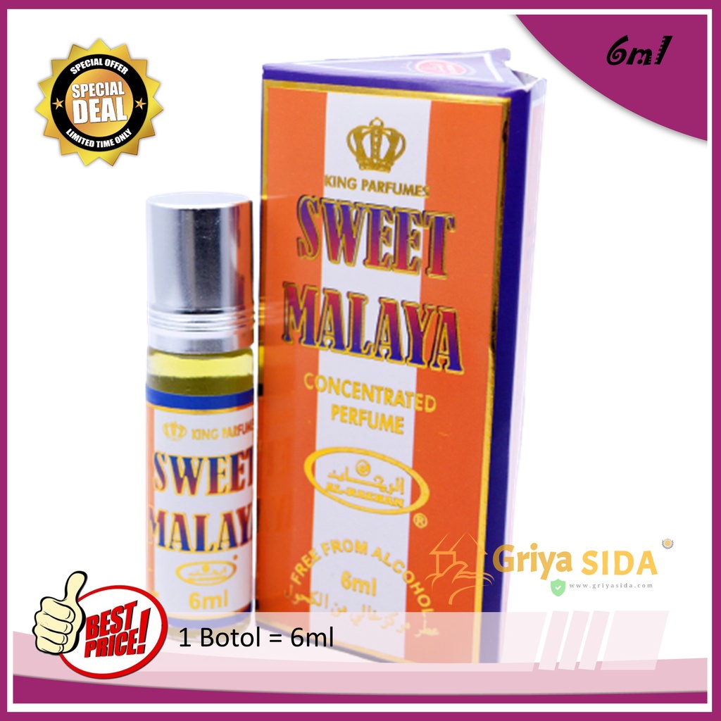 Parfum Sweet malaya 6ml alraehan minyak wangi mirip al rehab parfum Harga grosir PROMO!!