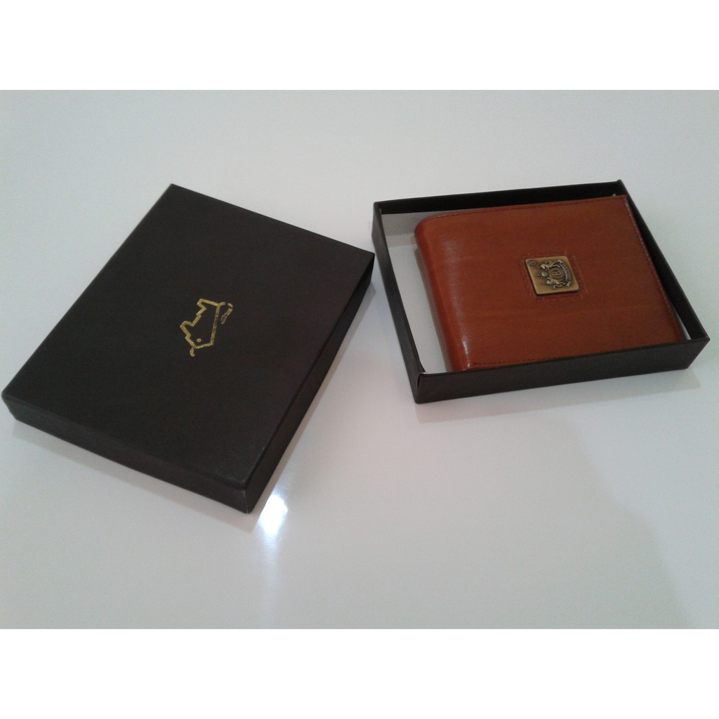 Dompet Kulit Sintetis Pria Coklat Checkers Murah Bagus Tebal
