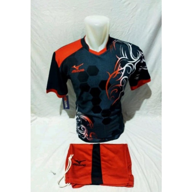 BISA COD Stelan olahraga pria/wanita baju volly baju badminton baju mizuno baru