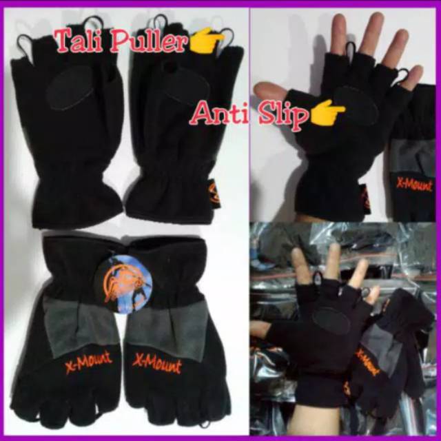 XMOUNT GLOVES Sarung Tangan Pendek Half Finger for Bikers, Motor, Sepeda, adventure, Gunung