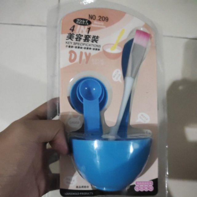 Mangkok Masker Set 4 In 1 Makeup Beauty Diy Facial