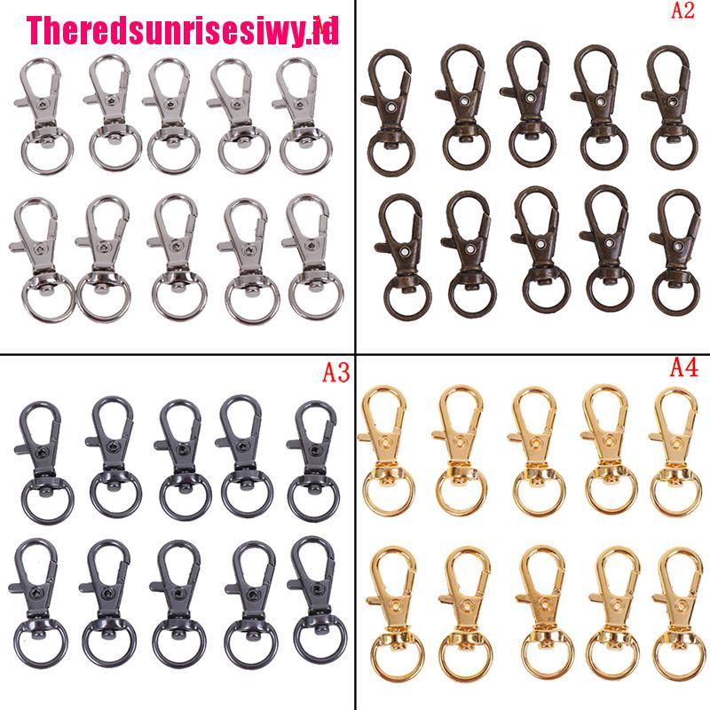 %Home &amp; living%%10Pcs Swivel Trigger Clips Snap Hooks Lobster Clasp Keychain Bag DIY Craft Key