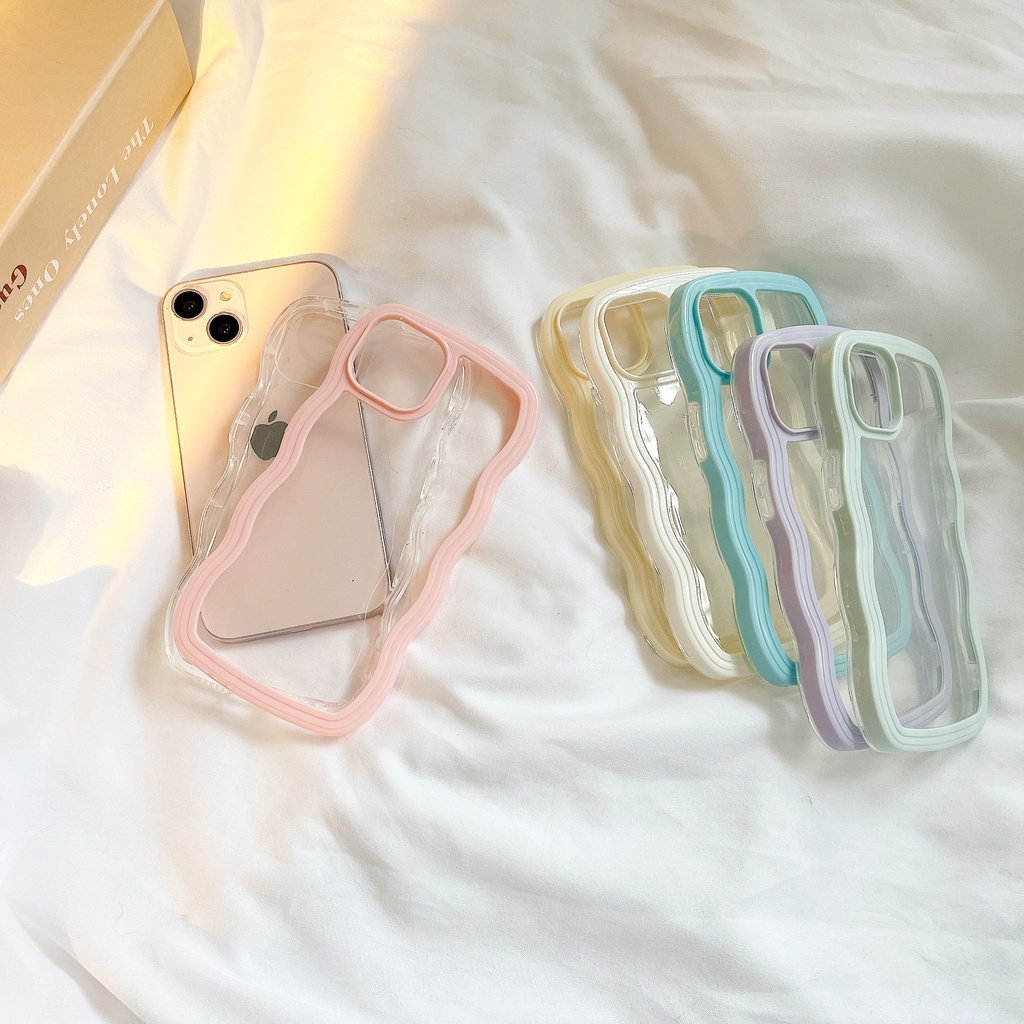 Soft case Silikon TPU Transparan shockproof Warna Polos Untuk iPhone 13 Pro MAX 11 12 Pro MAX X XR XS MAX