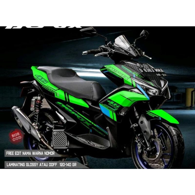 stiker decal full body yamaha aerox old lama full body stiker variasi decal aerox old