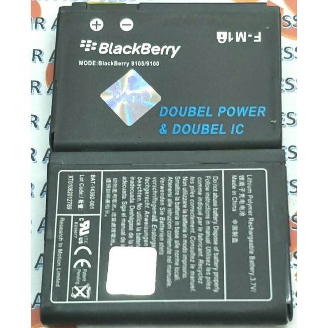 Battery Batre Baterai Blackberry BB 9100 9105 Pearl 9670 Style FM-1 F-M1 FM1