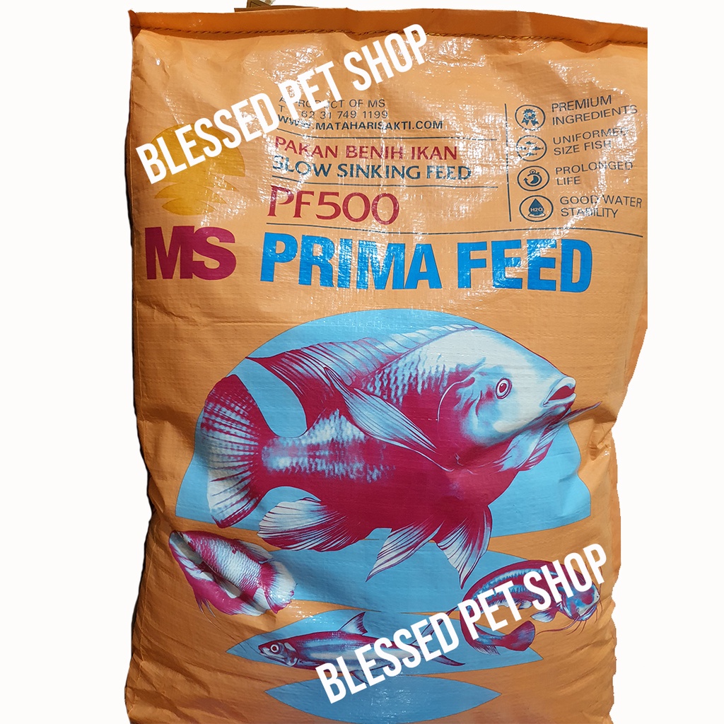 Pakan Benih Ikan PF 500 10 Kg PRIMA FEED 500 10 kg Pelet Benih Ikan PF500 10kg ( Fresh Pack Kemasan 