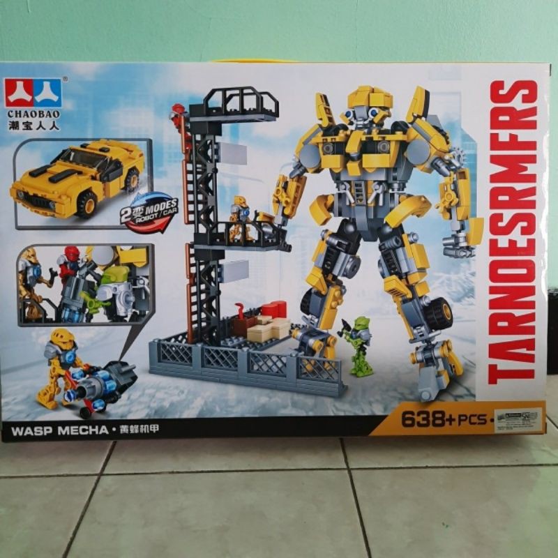 Lego Block Robot Bumblebee Transformers Mobil