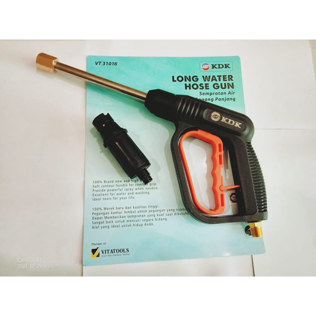 H&amp;L KDK Spare Part Gun Jet Cleaner Gagang Tembakan Air Mesin Cuci Steam Listrik 3 Patah - gun steam jet cleaner tembakan air High Pressure