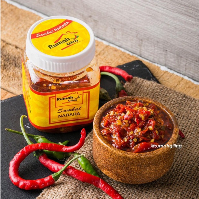 

Sambal Bawang Cabe Merah Rumah Giling/ Narara 150gr