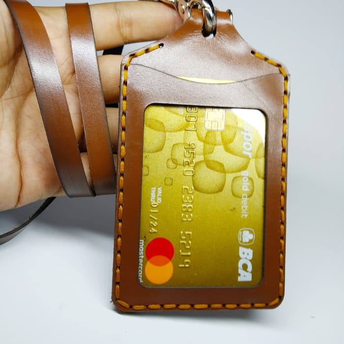 

iD card holder kulit asli,name tag kulit asli