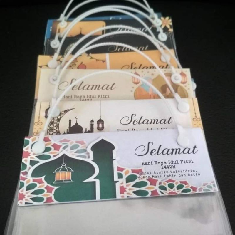 

Tag plastik THR hari raya / angpau idul fitri amplop hari raya