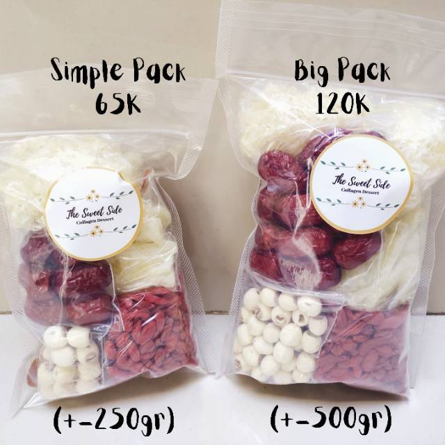 

Paket mentahan peach gum dessert (BIG PACK)