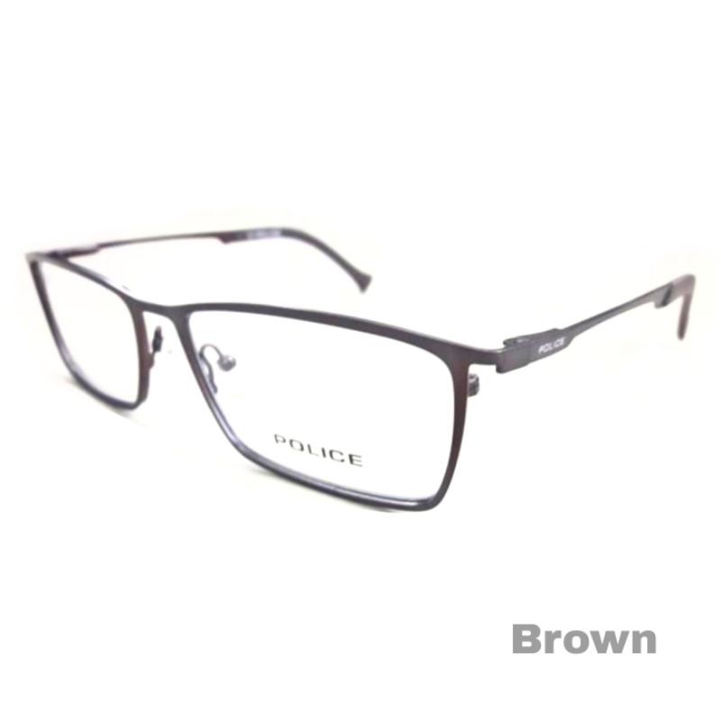 Kacamata Frame Minus Pria dan Wanita Titanium Police VPL- Simple Elegan
