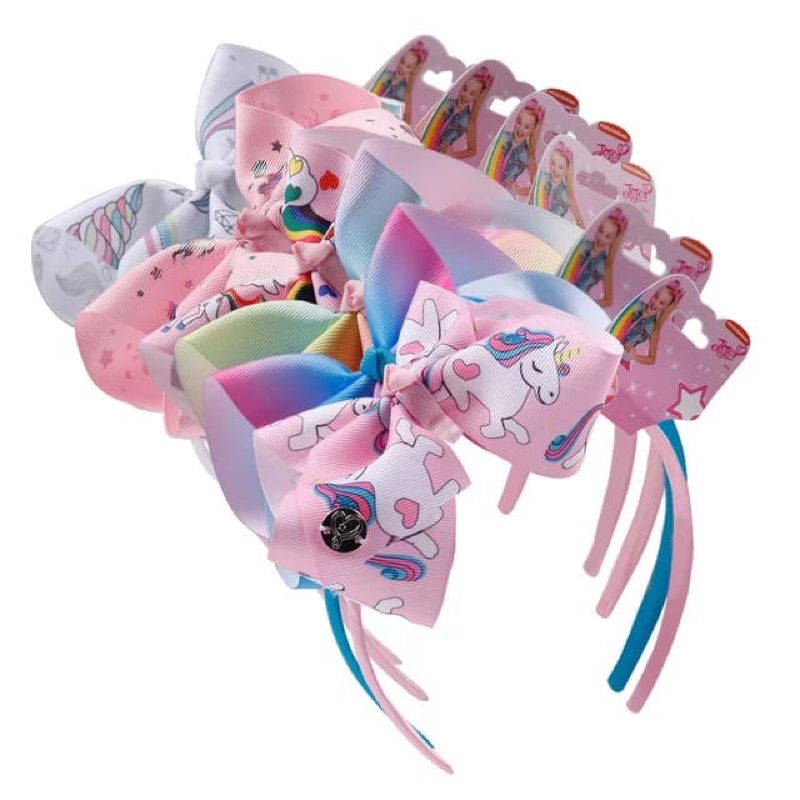 Bando Bandana Pita Besar Motif Unicorn