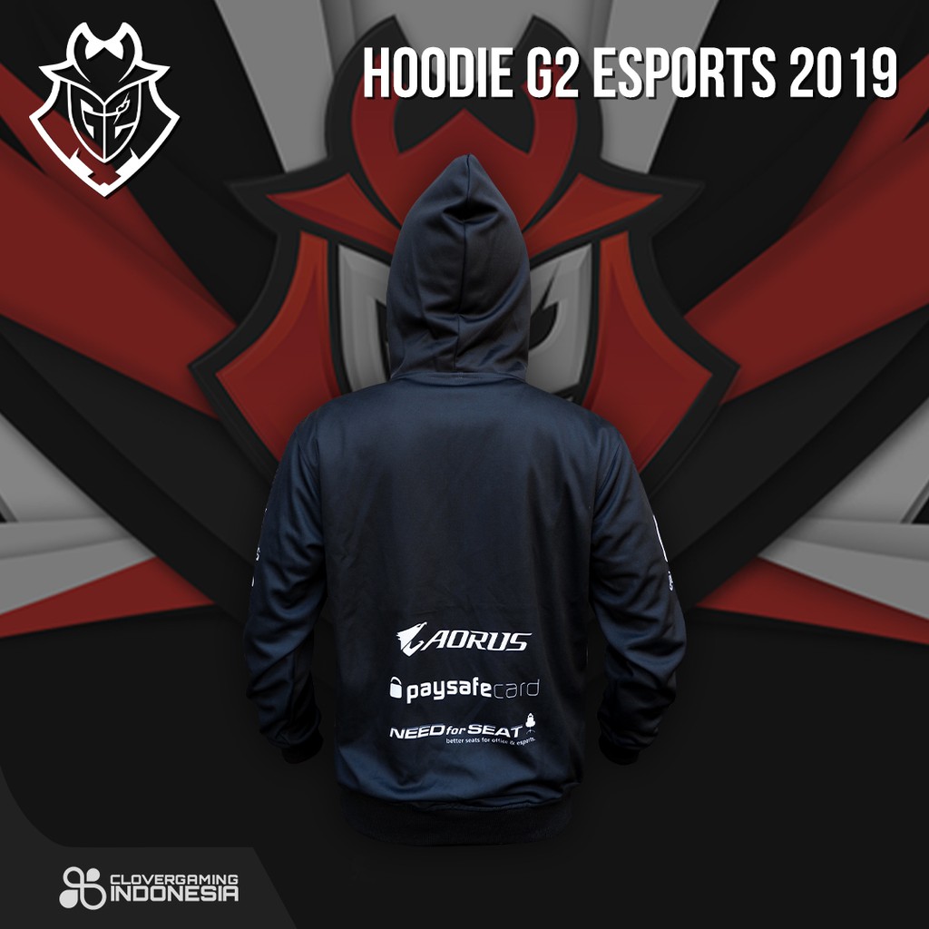 Hoodie G2 Esports 2019 Gaming Jacket Team Esports Full Print