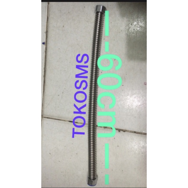 Flexible hose selang flexibel 60 cm model kaku untuk air panas