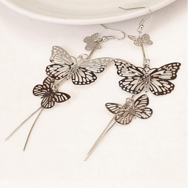 Anting KUPU 03 Korea Fashion Women Earring Giwang Aksesoris Cewe Butterfly Kupu-Kupu Titanium Alloy