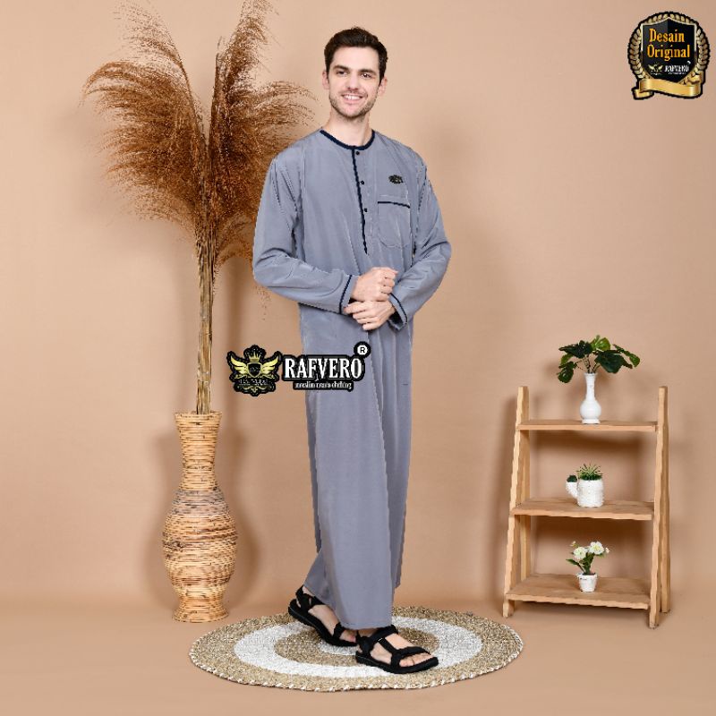 Gamis Jubah Pria Al-Ghaffi ORIGINAL RAFVERO - Gamis Pria Terbaru - Gamis Pria Termurah