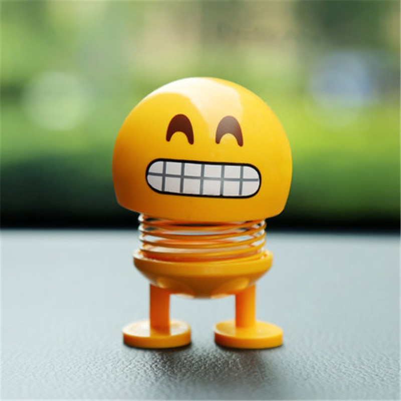 Boneka Emoji Emoticon Pajangan Dashboard Mobil Bagus Lucu / Spring Boneka Emoticon