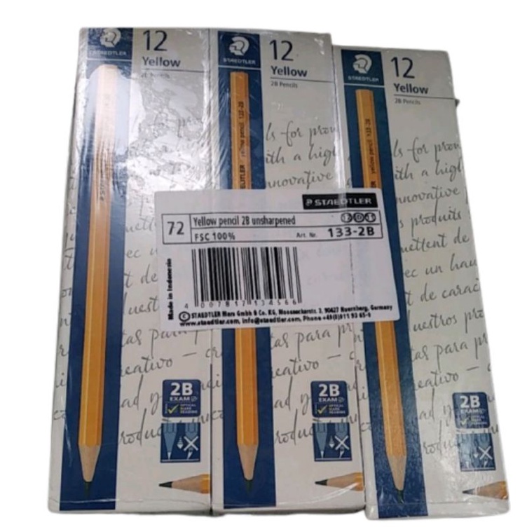 

(12 PCS) PENSIL 2B YELLOW STAEDTLER ORIGINAL