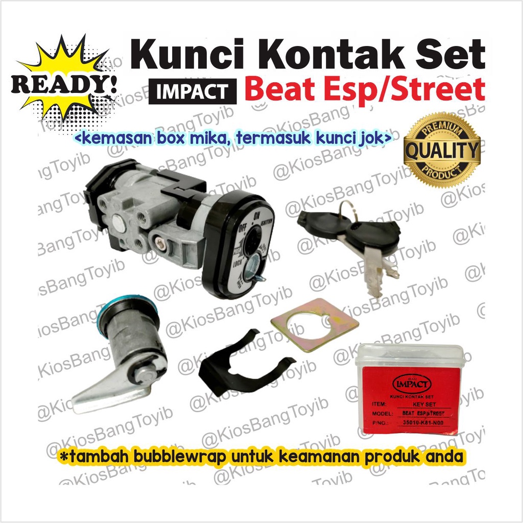 Kunci Kontak Set + Jok Assy Honda Beat Esp Street K81 (IMPACT)