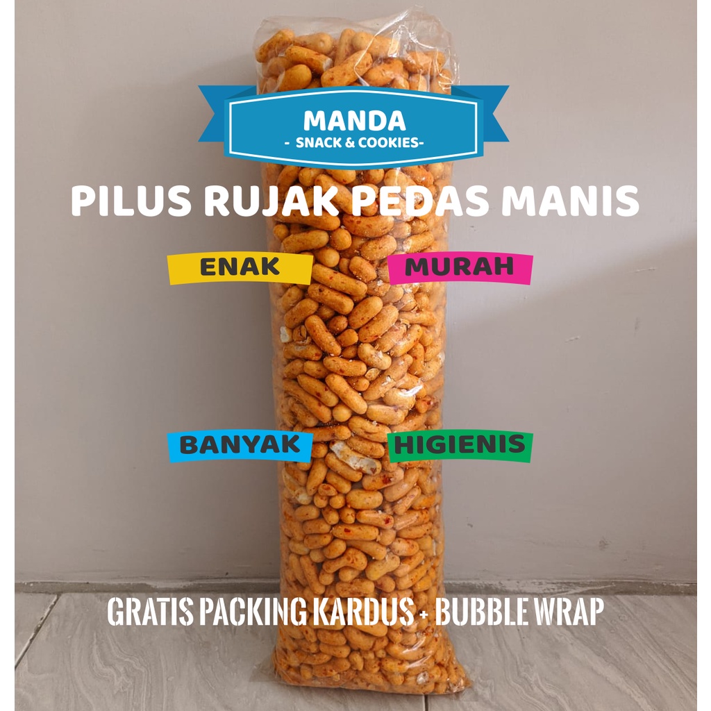 

Pilus Rujak Makanan Ringan Snack Cemilan Kue Kekinian 1 Kg