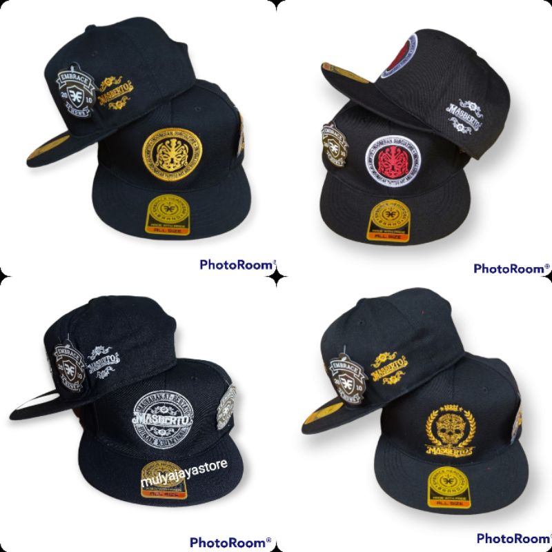 (COD) Topi Snapback Masberto Kingdom Pria Wanita Logo Bordir