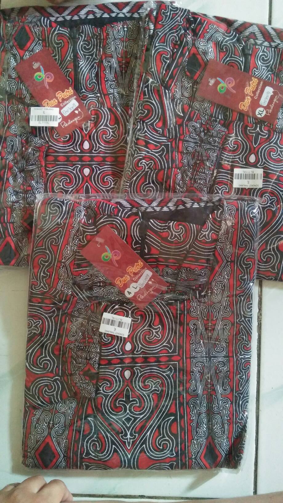 Blouse Batik Wanita Atasan Modern Lengan Panjang Motif Tenun S-m-l-xl-xxl-3l-4l-5l