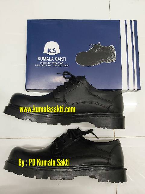 Sepatu Safety PDH Kulit Asli KS-5094-Rompi Safety-Rompi Vest-Helm Proyek-Rompi Proyek-Traffic Cone