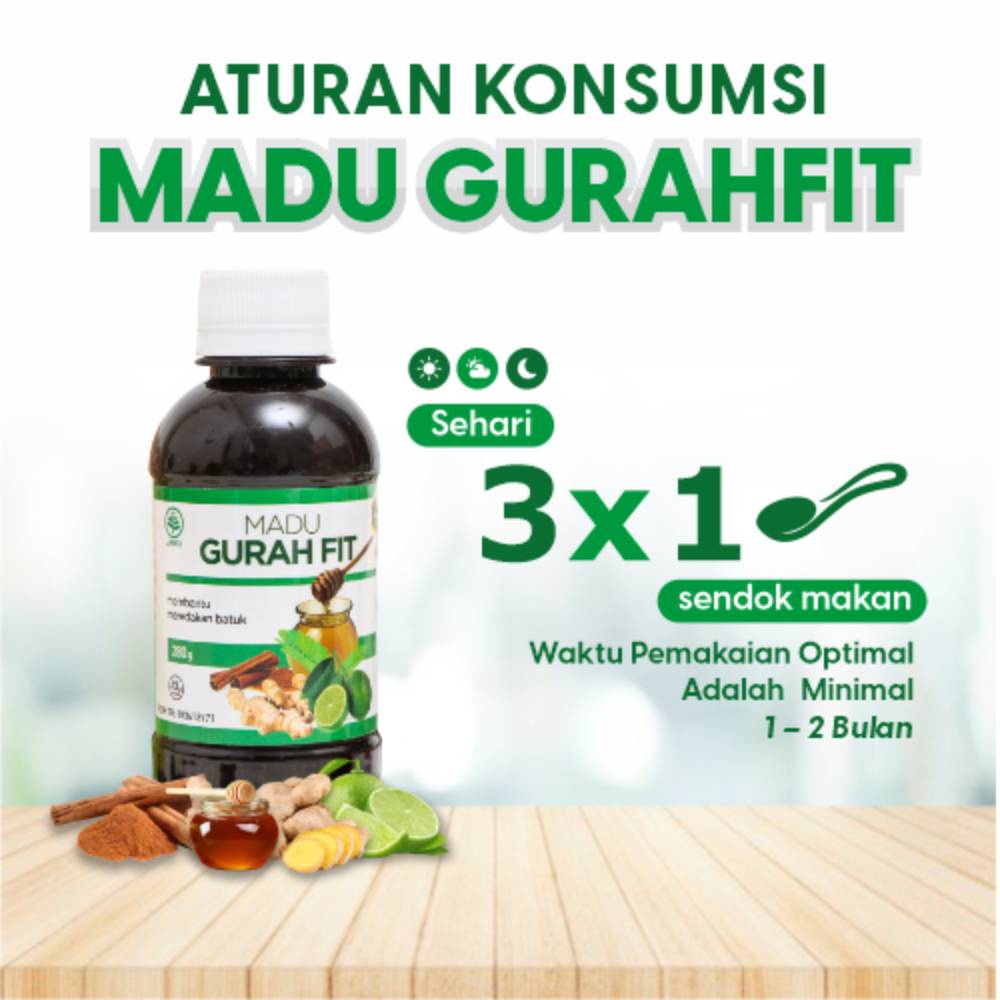 Madu Gurah Fit Obat Flu Batuk Gurah fit Obat Herbal Sakit Tenggorokan Sesak Nafas Sinusitis Asma TB-3