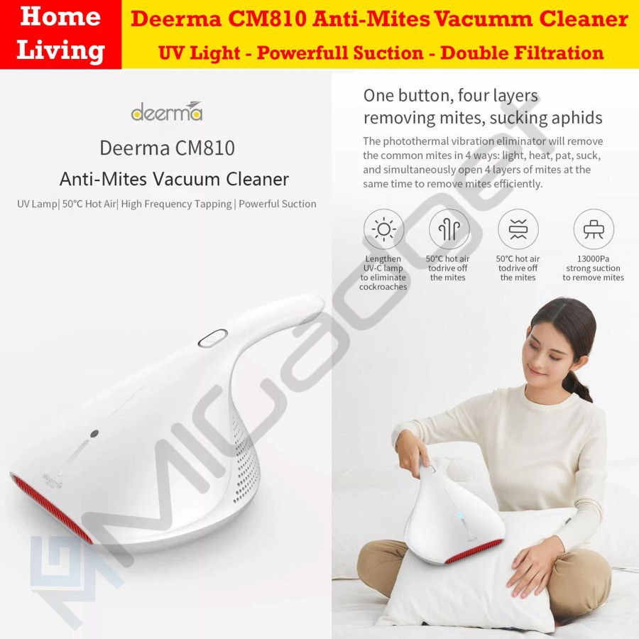 Deerma CM800 CM810 Vacuum Cleaner Dust Mite Penyedot Tungau