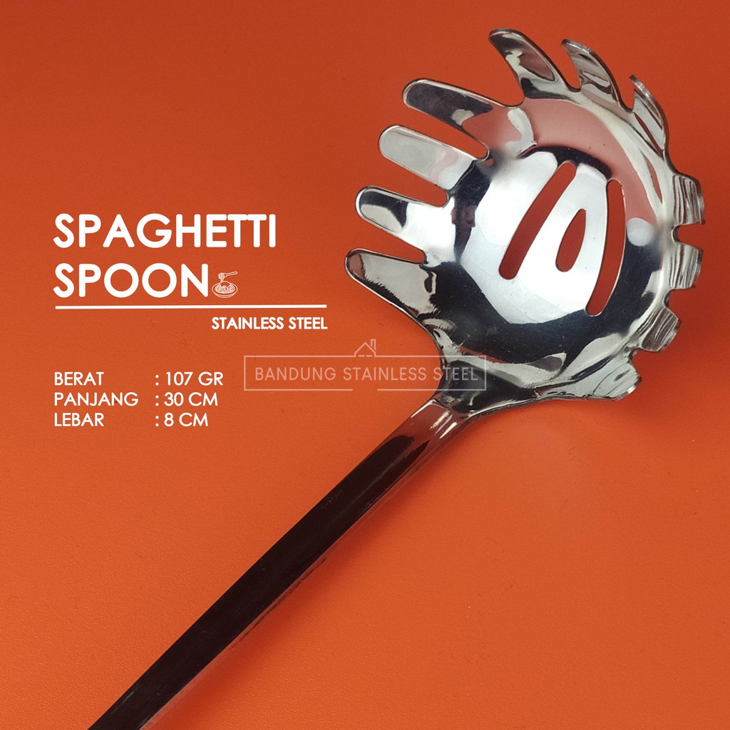 SPAGHETTI SPOON SUTIL UTENSILE SENDOK GARPU SPAGETTI STAINLEES