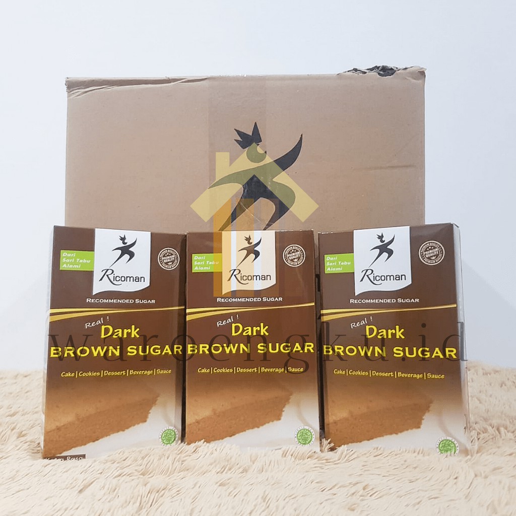 

BROWN SUGAR ASLI/RICOMAN DARK BROWN SUGAR 500 GR