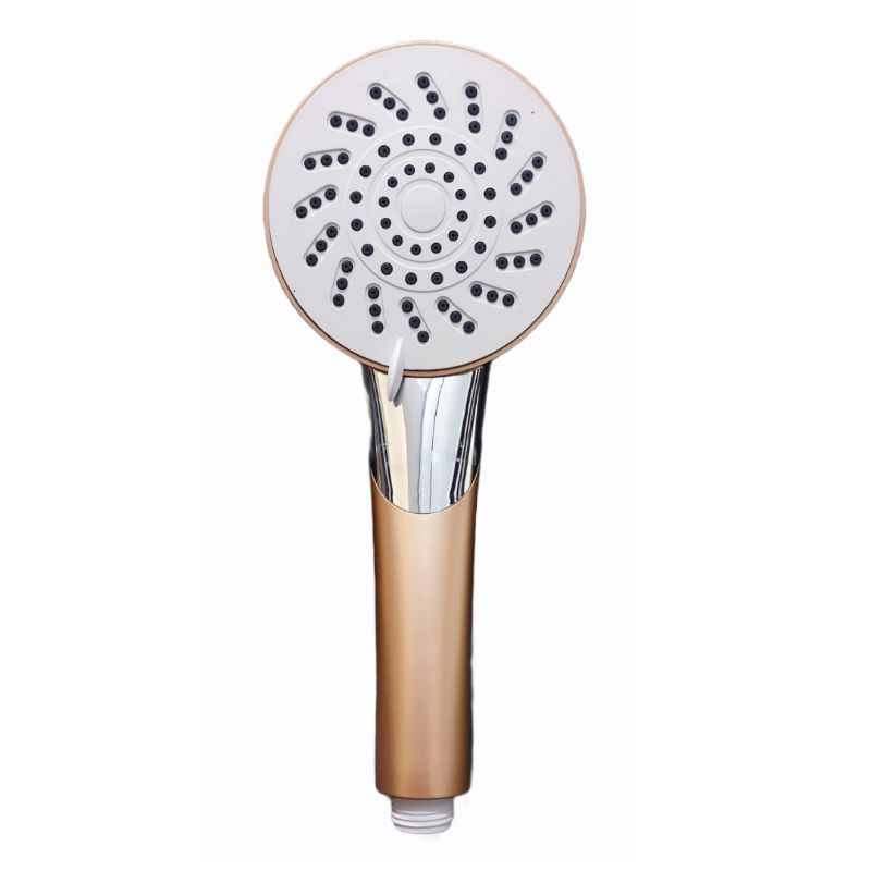 Hand Shower Genggam Abs Gold High Quality Tanpa Selang Tekanan Kencang 5 Mode Semburan 1/2&quot; Promo