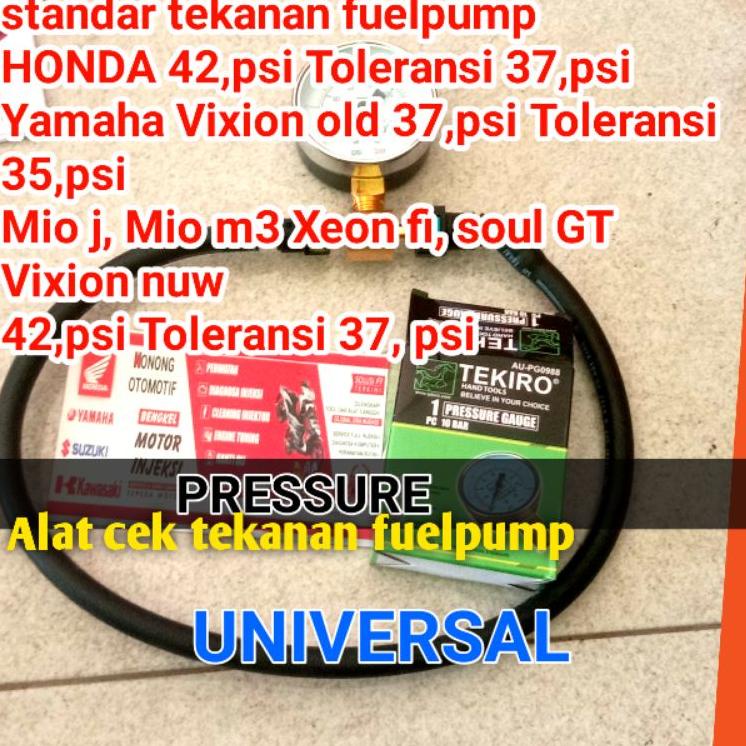 Bagus Banget.. 100 in 1 scaner manual fi full injeksi dan pressure geague alat bantu cek tekanan fue
