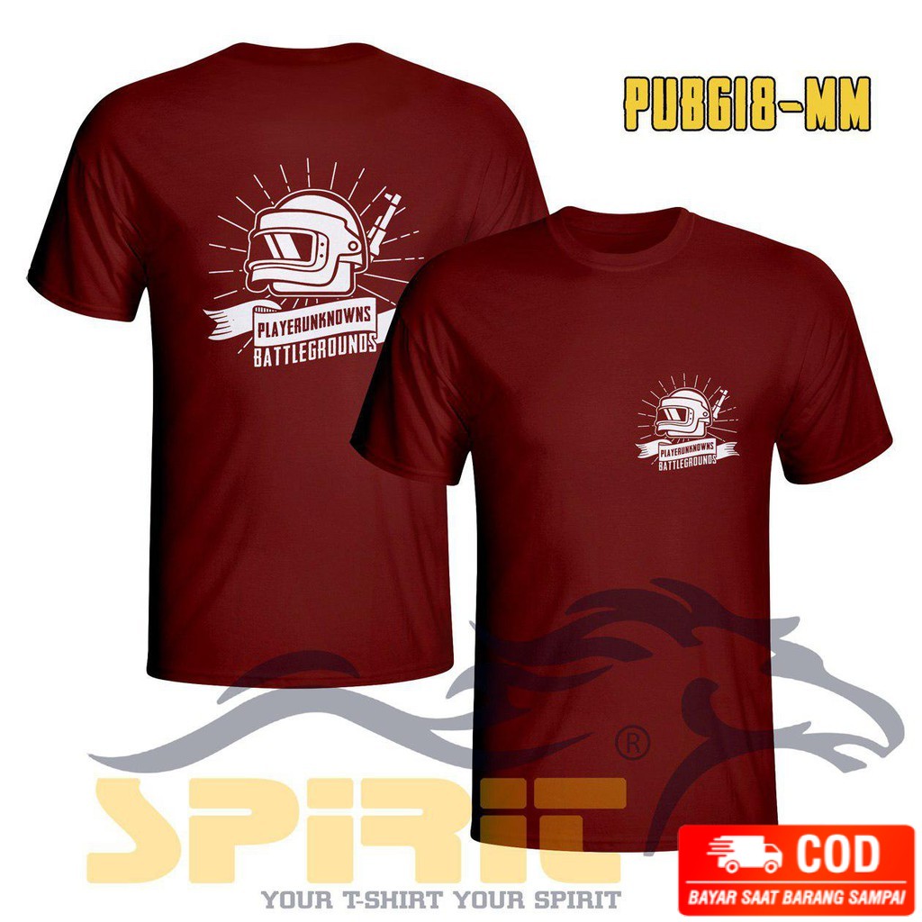 BISA COD KAOS GAME PUBG MOBLE SATUAN GROSIRAN   PRIA WANITA BIG SIZE