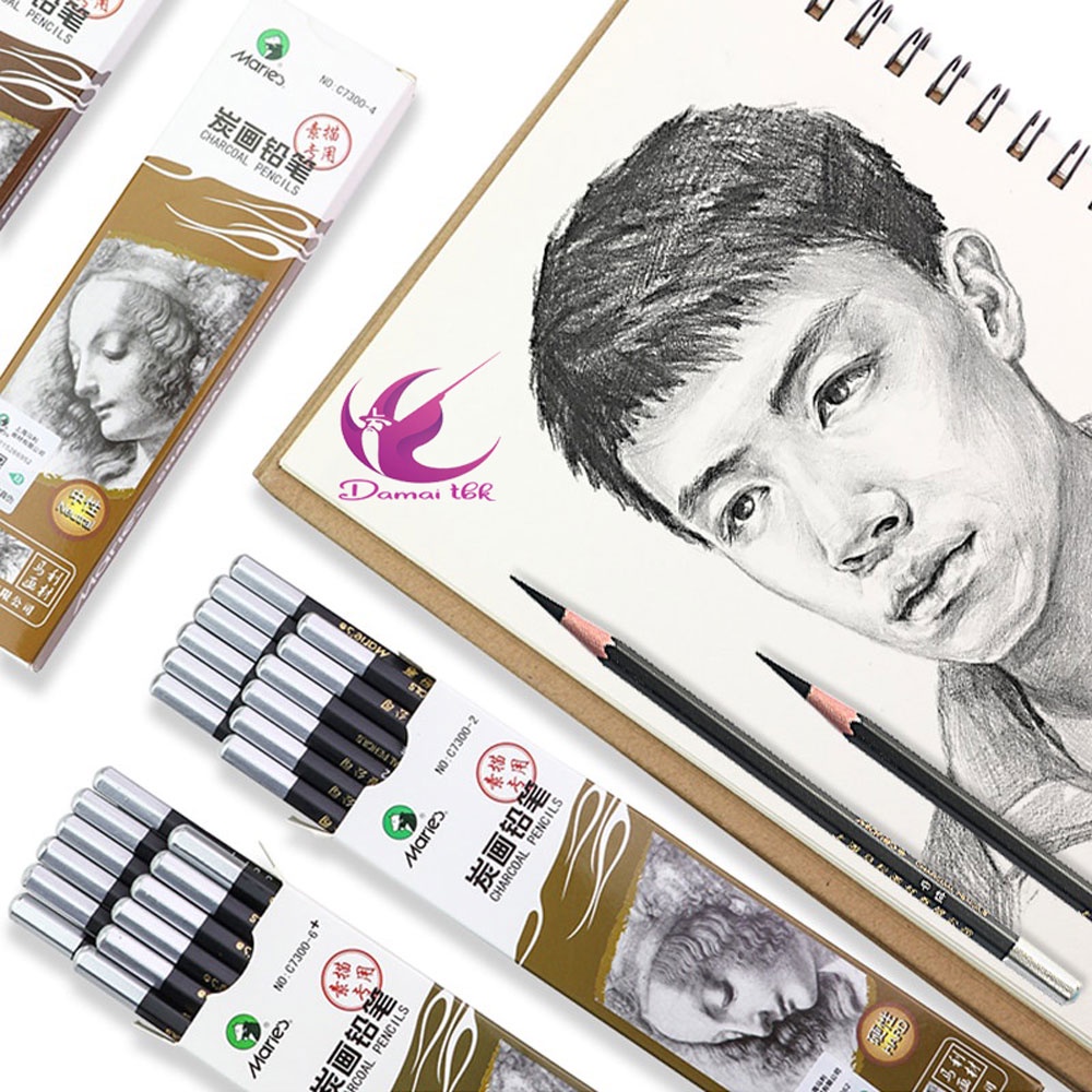 

Maries Charcoal Pencil C7300 Sketch Pensil Arang Satuan