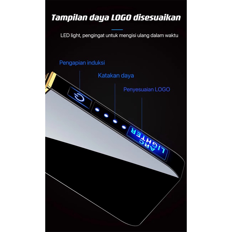 Grosir Korek Api unik elektrik kecil fingerprint touch sensor led screen dy A6 korek USB unik  bisa di cas  Kelas atas untuk merokok