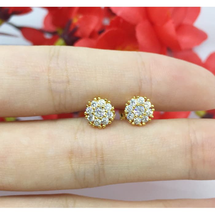 Asli Anting Tusuk Lapis Emas 18k Xuping Gold Model Simpel ...