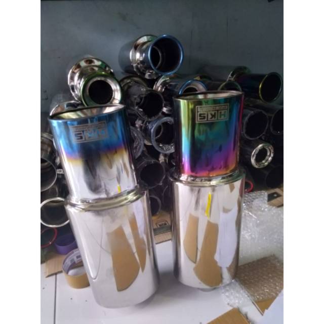 Knalpot mobil racing HKS oval