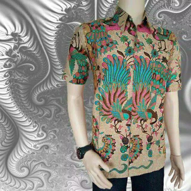 Silvia Batik12 Jumbo Krb114 B Hem Pria Pendek Katun Primis Premium Big Size Besar Xxl Xxxl 3l 4l 5l