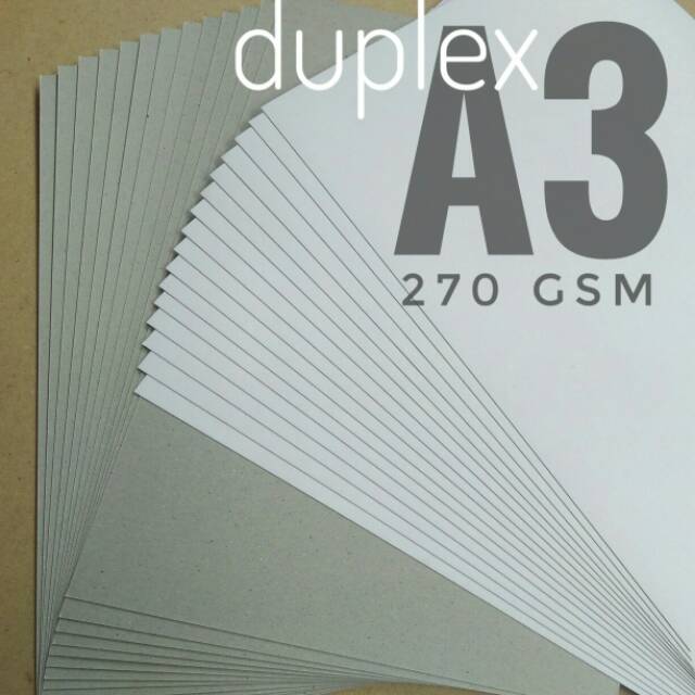 

( 50 Lembar ) Kertas Duplex Duplek 270 Gsm A3 29.7cm X 42cm