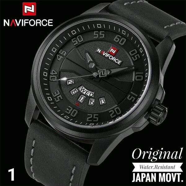 BARU Anti Air - Jam Tangan Pria Original Naviforce by hargajam cowok ori anti air water resist proof