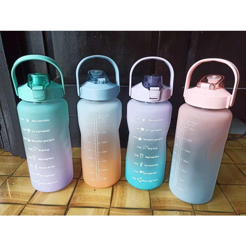 botol minum viral/botol 2liter korea/botol korea/botol pelangi 2liter